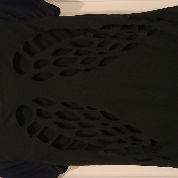Black Shirt w/ Angel Wings (on back) - Picture 1 of 6